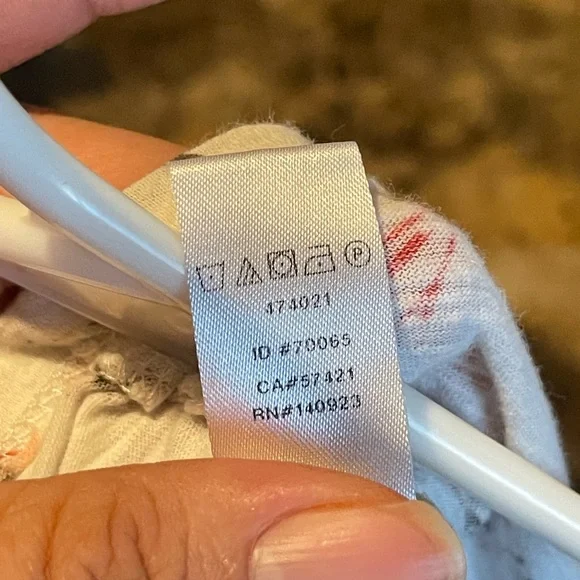 🌸 LOFT Floral Ruffle Sleeve Blouse - Vintage Soft Cotton Top - Size L - Picture 6 of 6